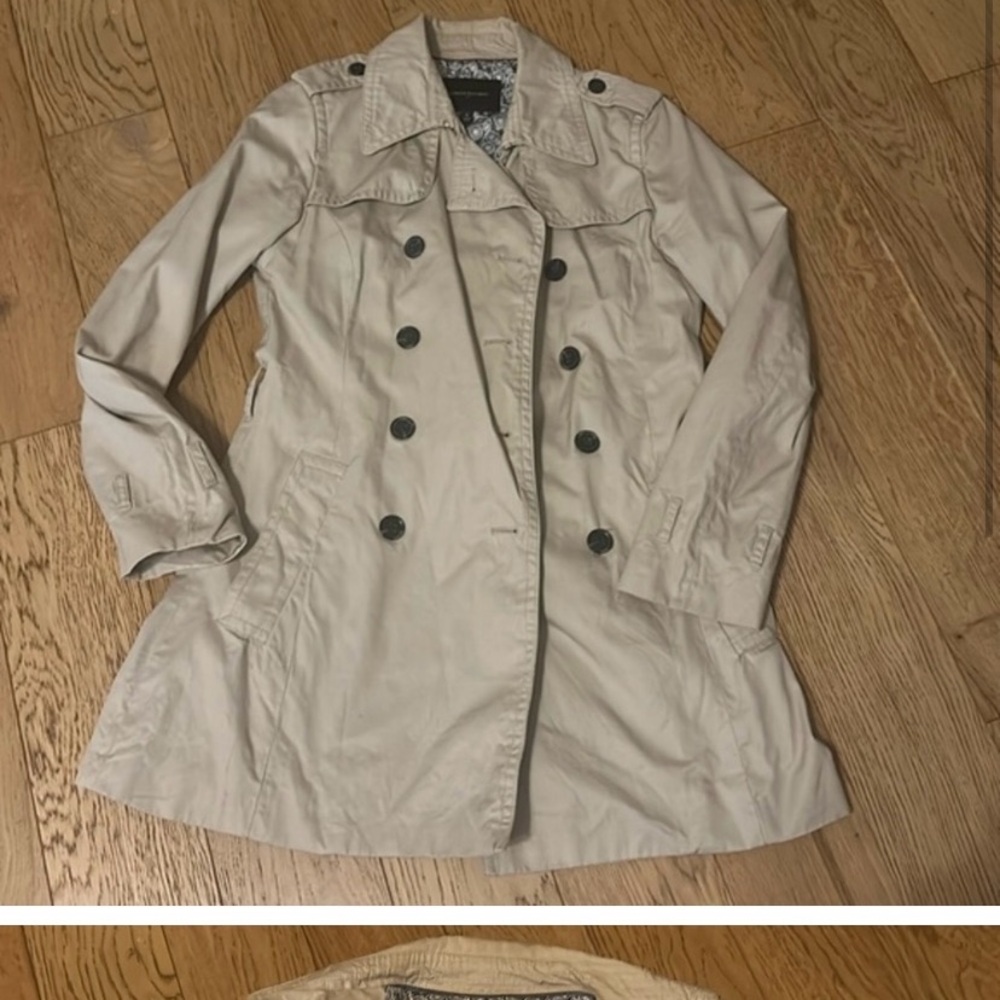 Banana Republic Trench Coat with bicycle inner lining